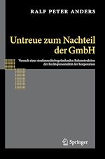 Télécharger le livre :  Untreue zum Nachteil der GmbH