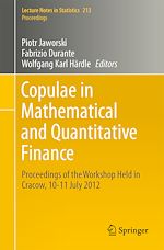 Télécharger le livre :  Copulae in Mathematical and Quantitative Finance