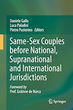 Télécharger le livre :  Same-Sex Couples before National, Supranational and International Jurisdictions