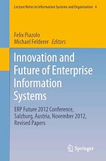 Télécharger le livre :  Innovation and Future of Enterprise Information Systems