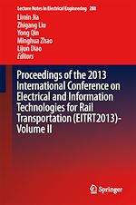 Télécharger le livre :  Proceedings of the 2013 International Conference on Electrical and Information Technologies for Rail Transportation (EITRT2013)-Volume II