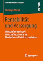 Télécharger le livre :  Rentabilität und Versorgung