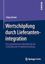 Télécharger le livre :  Wertschöpfung durch Lieferantenintegration