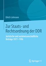 Télécharger le livre :  Zur Staats- und Rechtsordnung der DDR