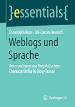 Download this eBook Weblogs und Sprache