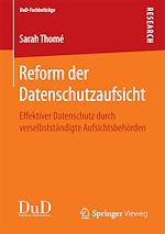 Télécharger le livre :  Reform der Datenschutzaufsicht