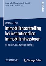 Télécharger le livre :  Immobiliencontrolling bei institutionellen Immobilieninvestoren