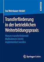 Télécharger le livre :  Transferförderung in der betrieblichen Weiterbildungspraxis