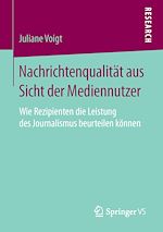 Télécharger le livre :  Nachrichtenqualität aus Sicht der Mediennutzer