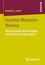 Télécharger le livre :  Stabilität öffentlicher Meinung