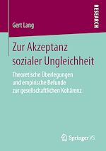 Télécharger le livre :  Zur Akzeptanz sozialer Ungleichheit