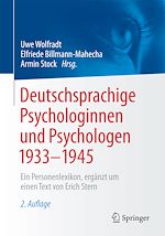 Télécharger le livre :  Deutschsprachige Psychologinnen und Psychologen 1933–1945
