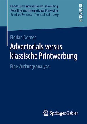 Téléchargez le livre :  Advertorials versus klassische Printwerbung