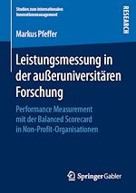 Télécharger le livre :  Leistungsmessung in der außeruniversitären Forschung