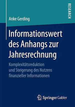 Téléchargez le livre :  Informationswert des Anhangs zur Jahresrechnung
