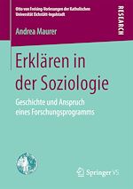 Télécharger le livre :  Erklären in der Soziologie