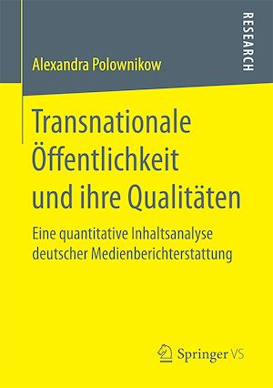 Téléchargez le livre :  Transnationale Öffentlichkeit und ihre Qualitäten