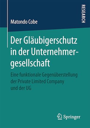 Téléchargez le livre :  Der Gläubigerschutz in der Unternehmergesellschaft