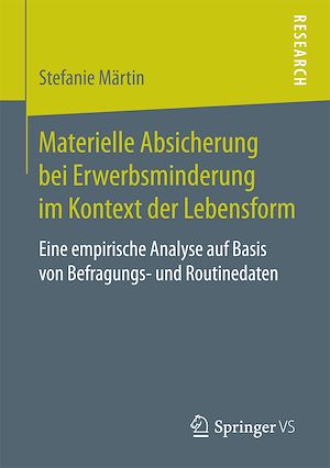 Téléchargez le livre :  Materielle Absicherung bei Erwerbsminderung im Kontext der Lebensform