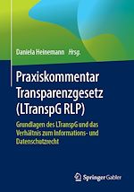 Télécharger le livre :  Praxiskommentar Transparenzgesetz (LTranspG RLP)