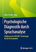 Télécharger le livre :  Psychologische Diagnostik durch Sprachanalyse