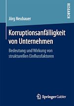 Télécharger le livre :  Korruptionsanfälligkeit von Unternehmen