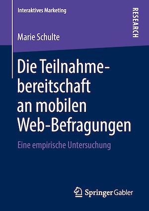 Téléchargez le livre :  Die Teilnahmebereitschaft an mobilen Web-Befragungen