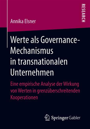 Téléchargez le livre :  Werte als Governance-Mechanismus in transnationalen Unternehmen