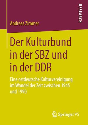 Download the eBook: Der Kulturbund in der SBZ und in der DDR