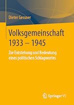 Télécharger le livre :  Volksgemeinschaft 1933 - 1945