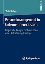 Télécharger le livre :  Personalmanagement in Unternehmensclustern
