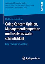 Télécharger le livre :  Going Concern Opinion, Managementkompetenz und Insolvenzwahrscheinlichkeit