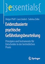 Télécharger le livre :  Evidenzbasierte psychische Gefährdungsbeurteilung