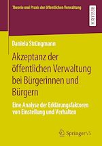 Download this eBook Akzeptanz der öffentlichen Verwaltung bei Bürgerinnen und Bürgern
