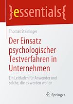 Télécharger le livre :  Der Einsatz psychologischer Testverfahren in Unternehmen
