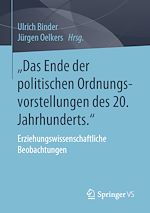 Télécharger le livre :  „Das Ende der politischen Ordnungsvorstellungen des 20. Jahrhunderts."