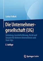Télécharger le livre :  Die Unternehmergesellschaft (UG)
