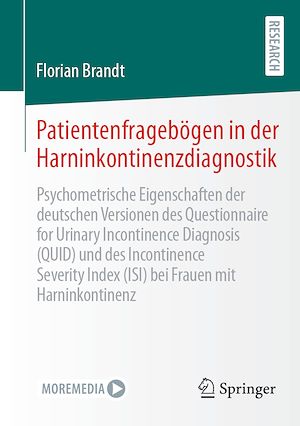 Téléchargez le livre :  Patientenfragebögen in der Harninkontinenzdiagnostik