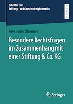 Télécharger le livre :  Besondere Rechtsfragen im Zusammenhang mit einer Stiftung & Co. KG