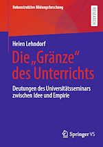 Download this eBook Die „Gränze“ des Unterrichts