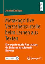 Download this eBook Metakognitive Verstehensurteile beim Lernen aus Texten