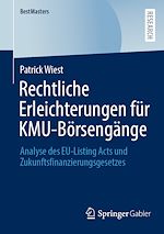 Télécharger le livre :  Rechtliche Erleichterungen für KMU-Börsengänge