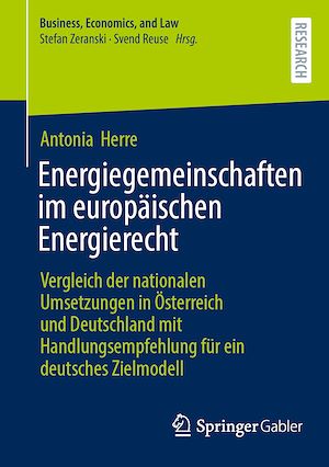 Téléchargez le livre :  Energiegemeinschaften im europäischen Energierecht