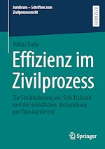 Télécharger le livre :  Effizienz im Zivilprozess