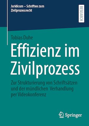 Téléchargez le livre :  Effizienz im Zivilprozess