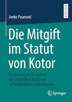 Téléchargez le livre :  Die Mitgift im Statut von Kotor