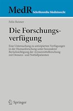 Télécharger le livre :  Die Forschungsverfügung