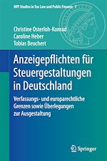 Télécharger le livre :  Anzeigepflichten für Steuergestaltungen in Deutschland