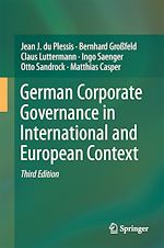 Télécharger le livre :  German Corporate Governance in International and European Context