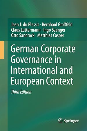 Téléchargez le livre :  German Corporate Governance in International and European Context